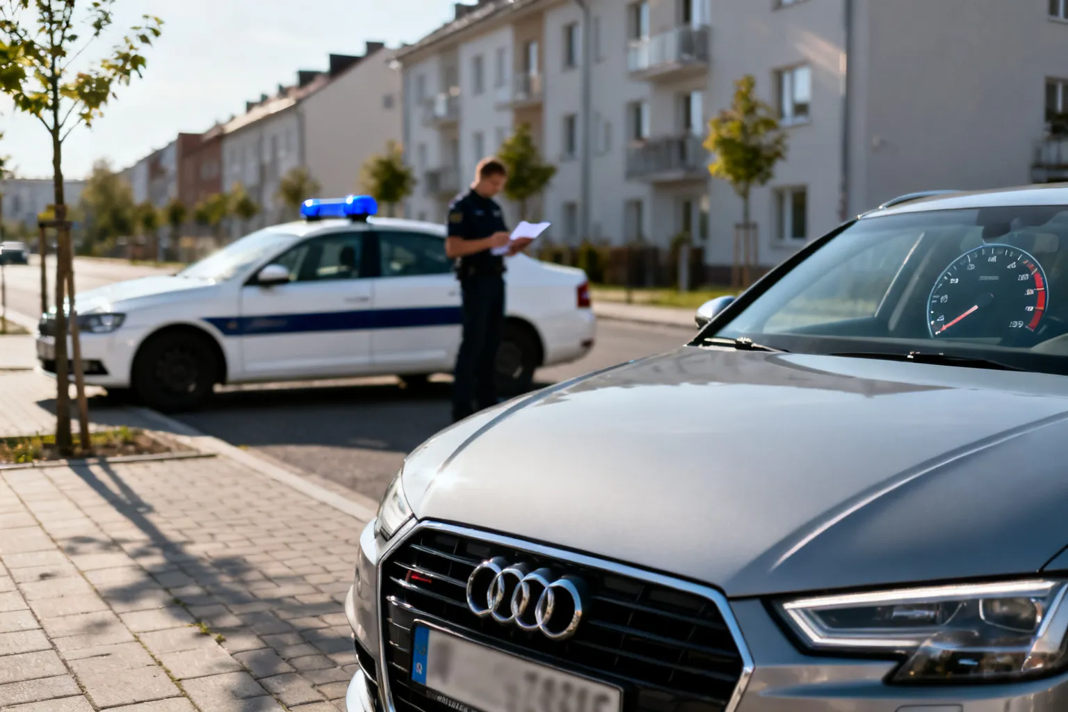 Kierowca Audi w Rogach jechał 115 km/h. Mandat 3 tys. zł i zatrzymane prawo jazdy