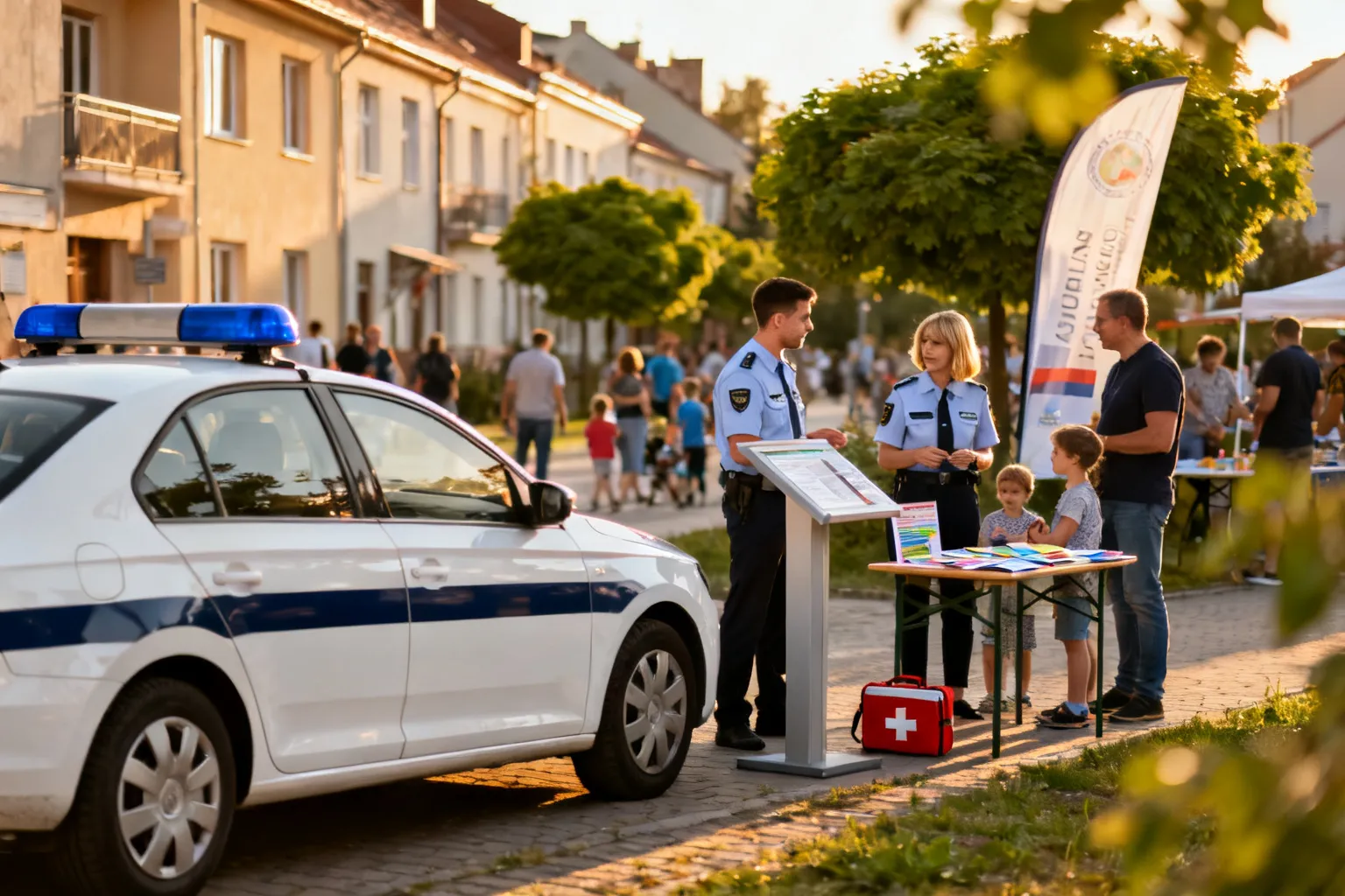 Policja z Krosna na Pikniku Wolontariatu i Bezpieczeństwa