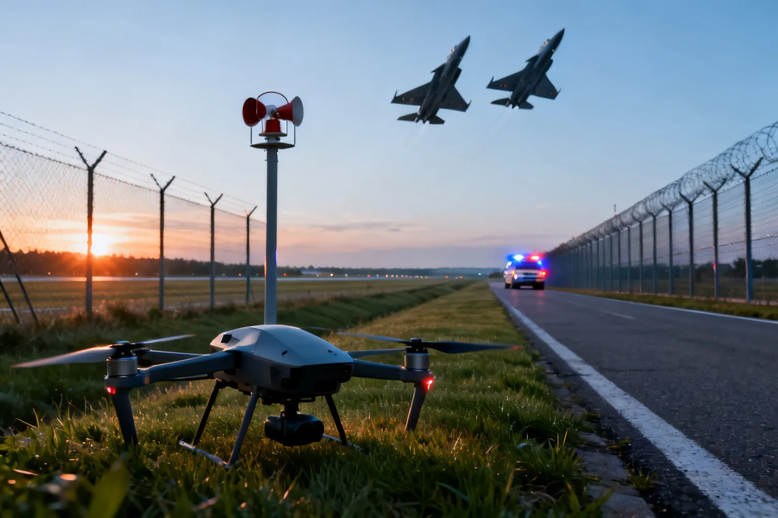Dron 4 km od granicy Dorohusk — poderwano myśliwce, zawyły syreny