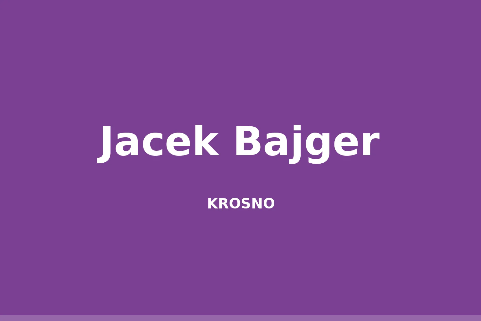 Jacek Bajger