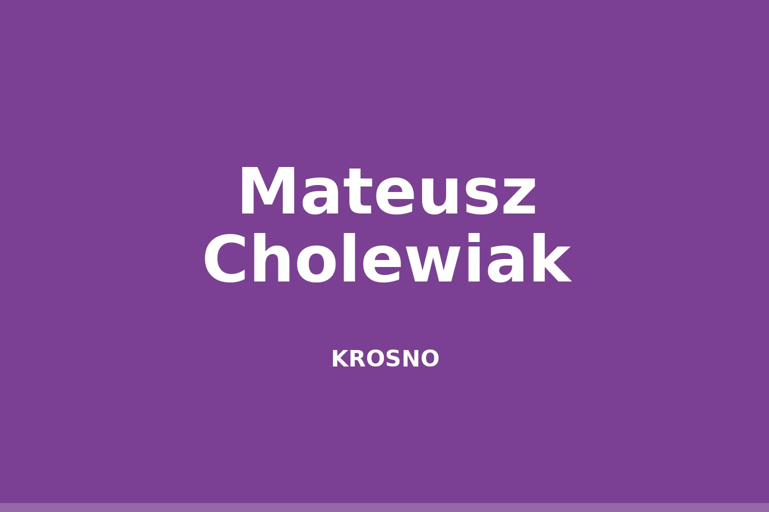 Mateusz Cholewiak
