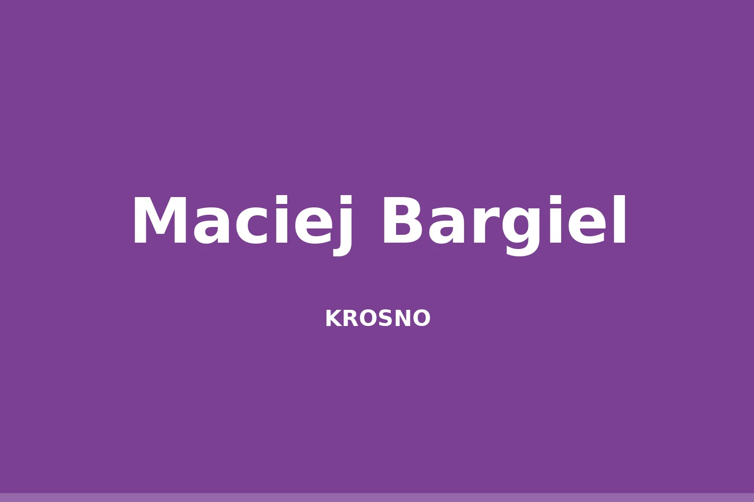 Maciej Bargiel