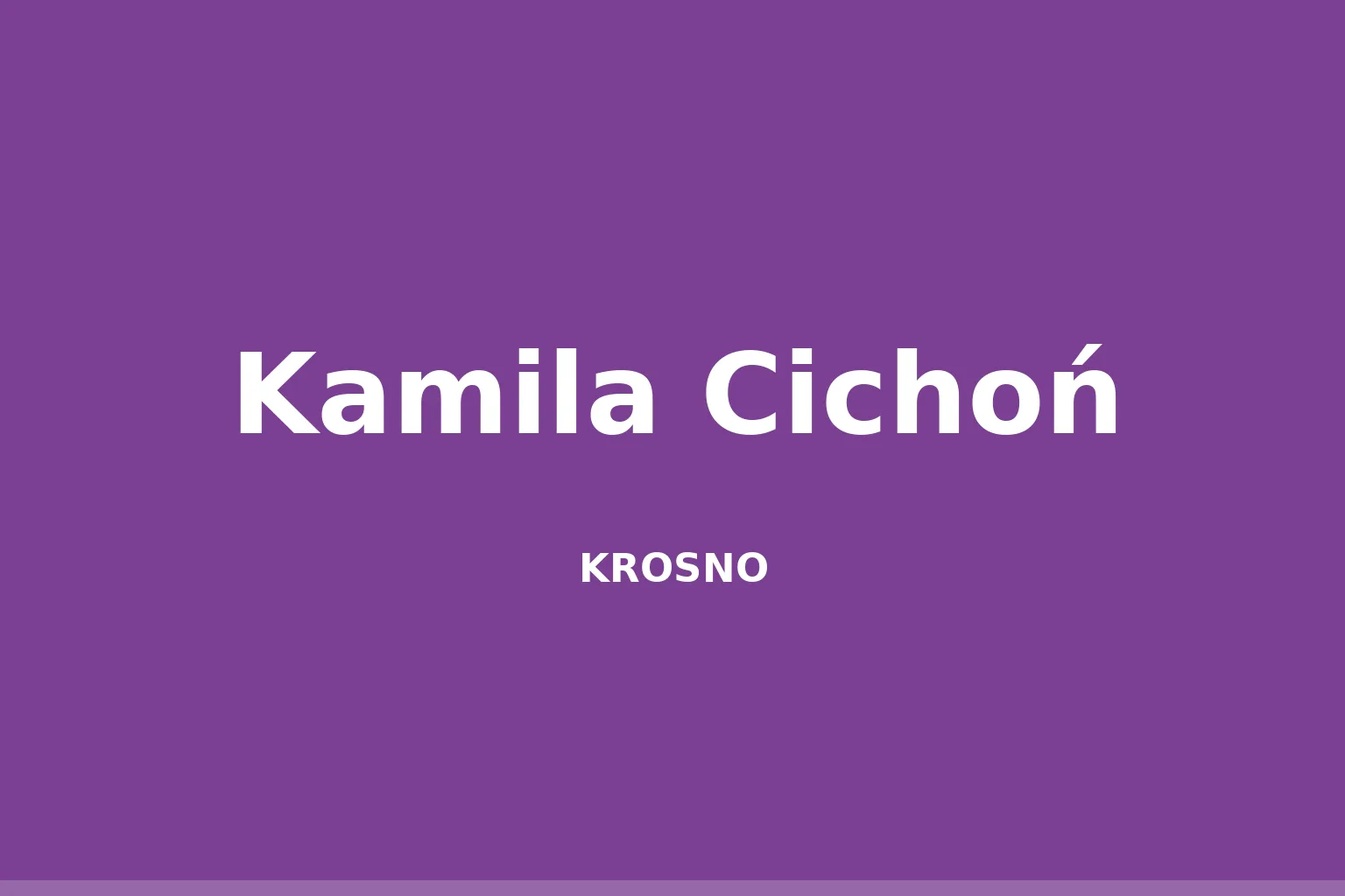Kamila Cichoń