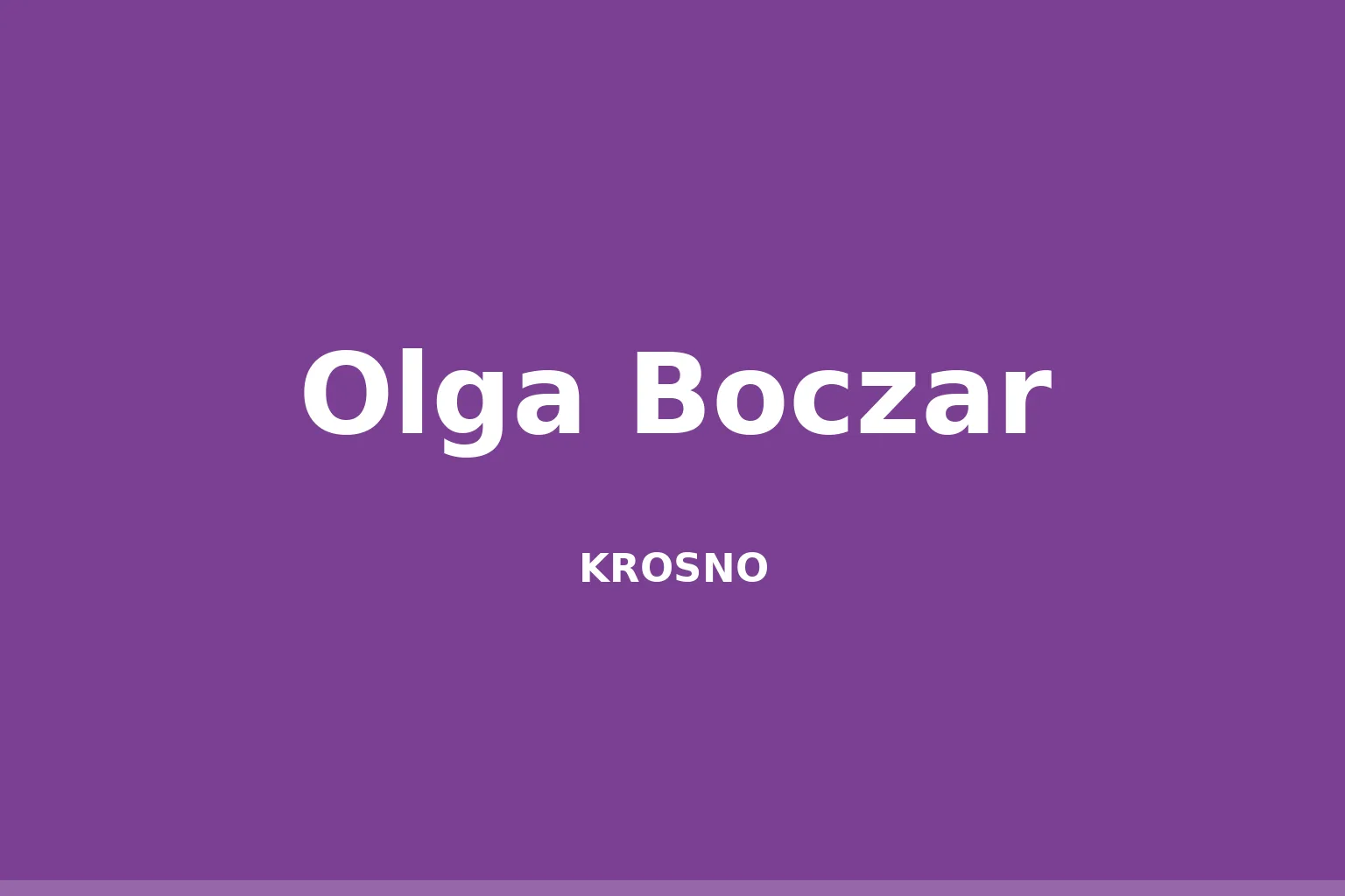 Olga Boczar