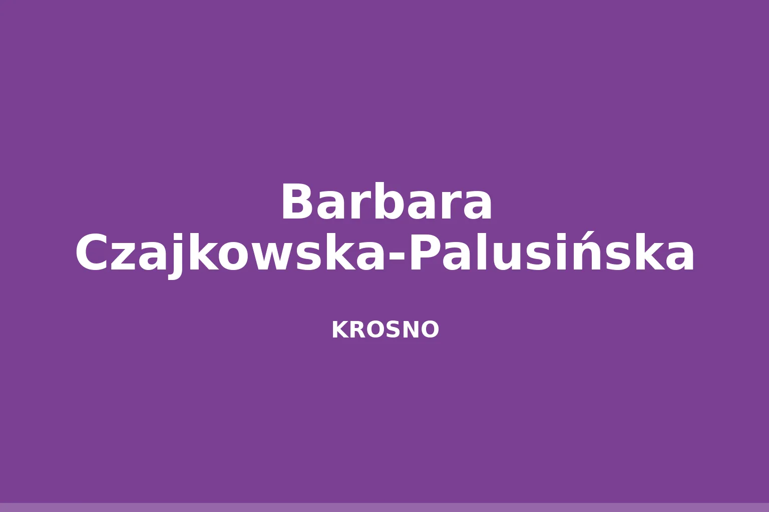 Barbara Czajkowska-Palusińska