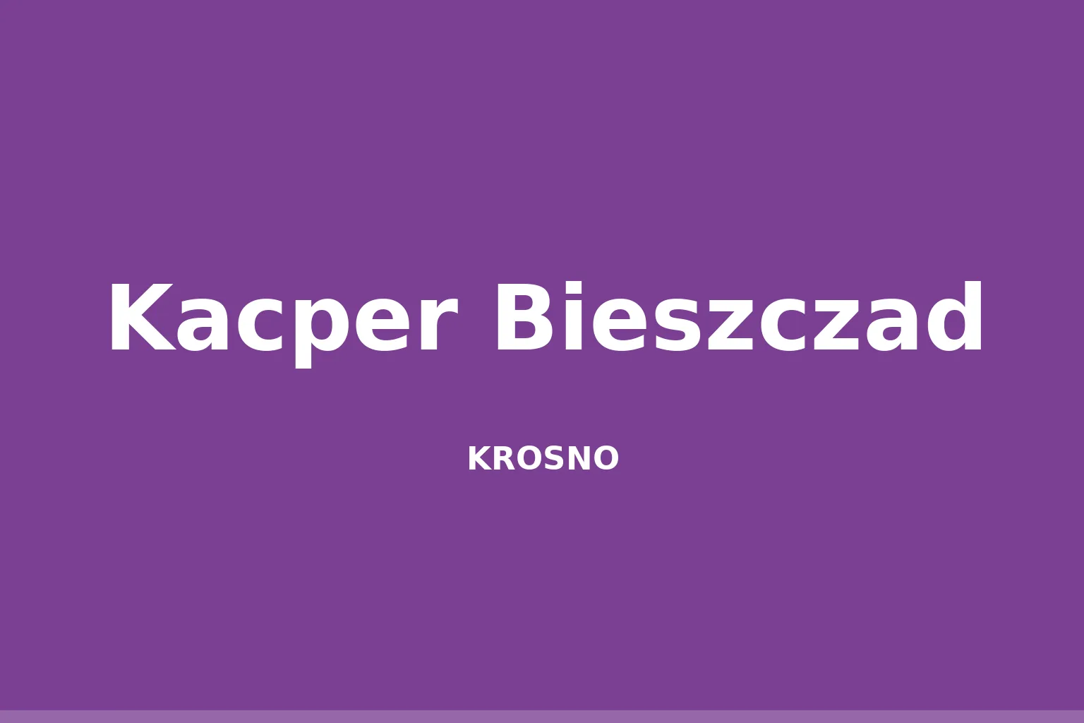 Kacper Bieszczad