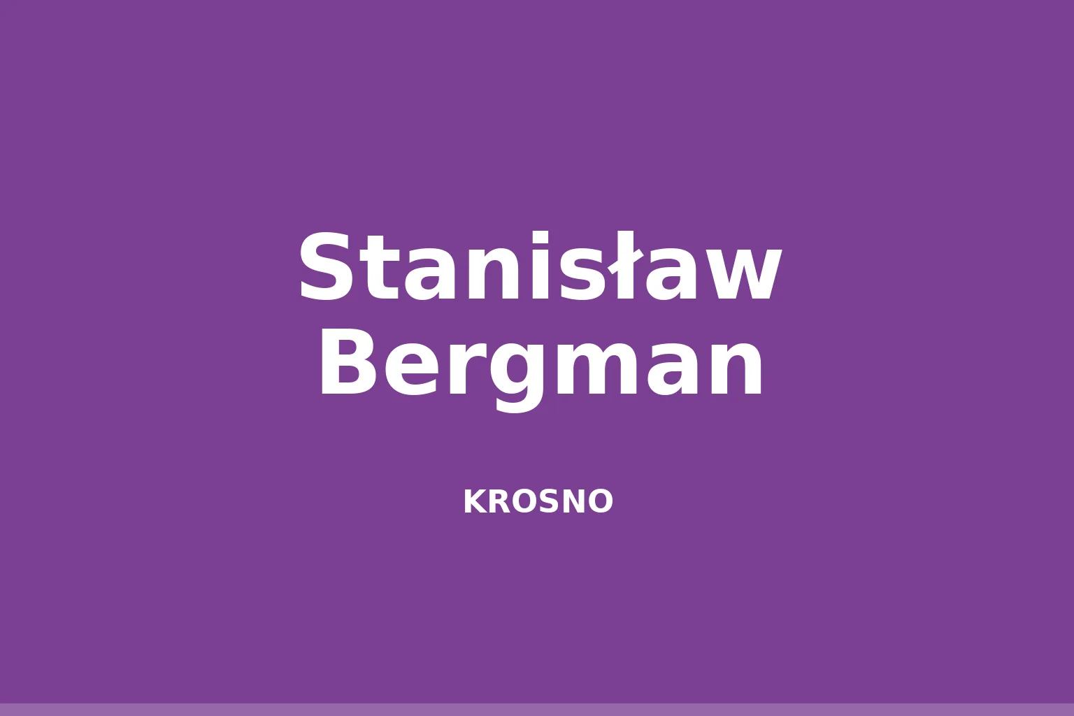 Stanisław Bergman (architekt)